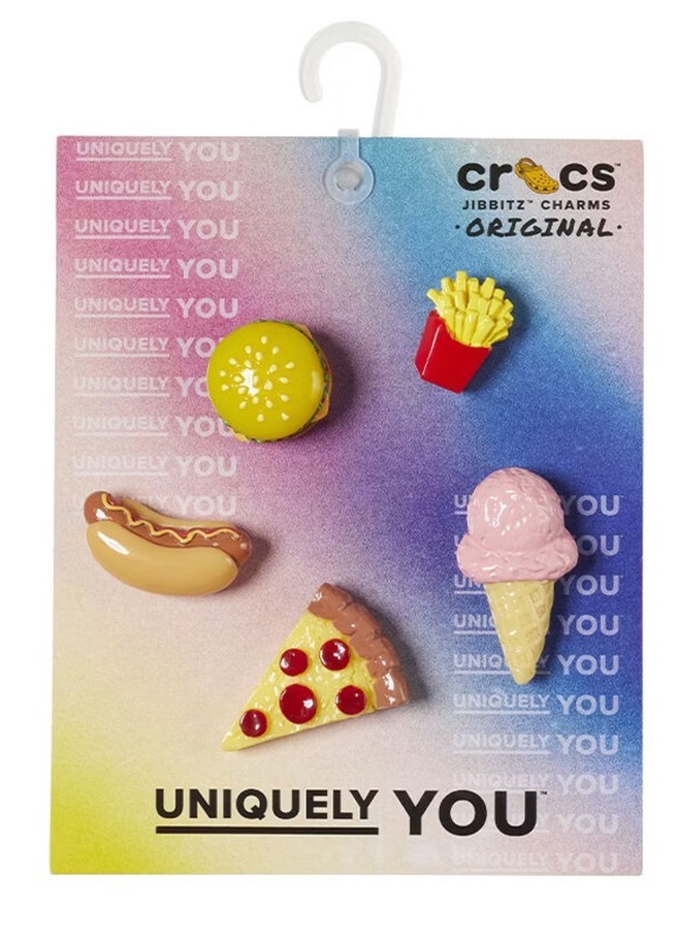 CROCS YUMMY FOODS NIGHT OUT 5 PACK JIBBITZ CHARMS ORIGINAL
